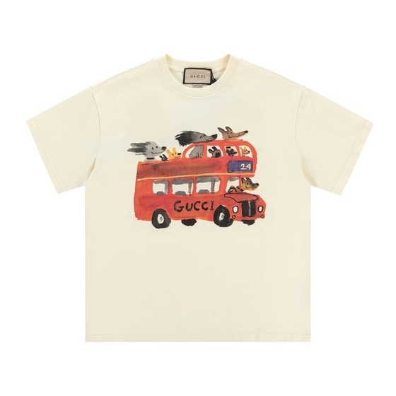 Gucci Early Spring Collection High-Weight Short-Sleeve
